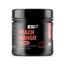 Aminosäure Powder - Pre and Post Workout mit Koffein + Grüner Teeextrakt - BCAA, Aminosäuren, Zero Sugar, Low Calorie, Superior Taste, 40 Servierungen (Peach Mango)