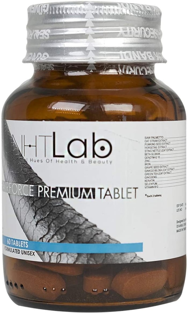 Migliore crescita dei capelli Biotin compresse per la perdita dei capelli - Essential Hair Vitamins Zinc Supplements | DHT Blocker Vitamine per gli uomini e le donne | Compresse di zinco ad alta resistenza per i capelli | Tavole di crescita dei capelli di NHTLab