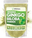 XPRS Nutra Organic Ginkgo Biloba Powder - Gingko Biloba Ergänzungen für Kognition - Vegan Friendly Ginkoba Biloba Organic - Immunität Boosting Ginkgo Biloba Powder (16 oz)