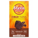 Metamucil Fiber Thins, Psyllium Husk Fiber Supplement, Verdauungs-Gesundheitsunterstützung und Zufriedenheit Hunger, Schokolade gefickt, 12 Servierungen