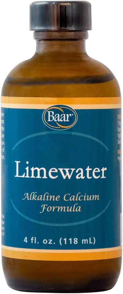 Baar Lime Water, Alkaline Calcium Formula, Concentrato, 4 oz