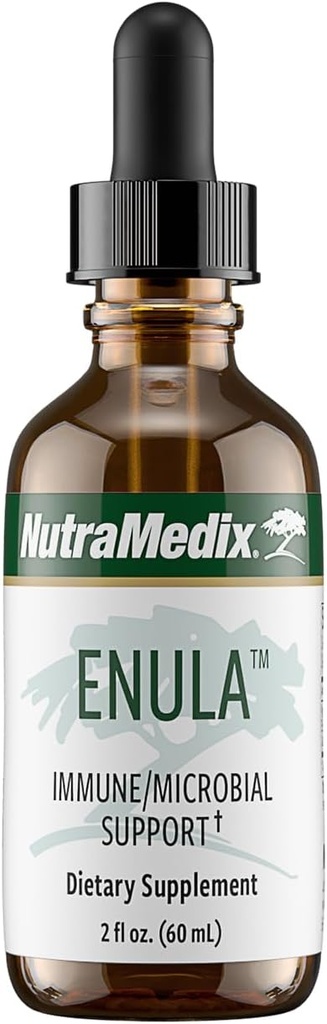 NutraMedix Enula gouttes liquides pour le soutien antioxydant et immunitaire - Elecampane Root & Jalap Root Extract pour promouvoir une défense immunitaire saine - Biodisponible supplément à base de plantes (2oz / 60ml)