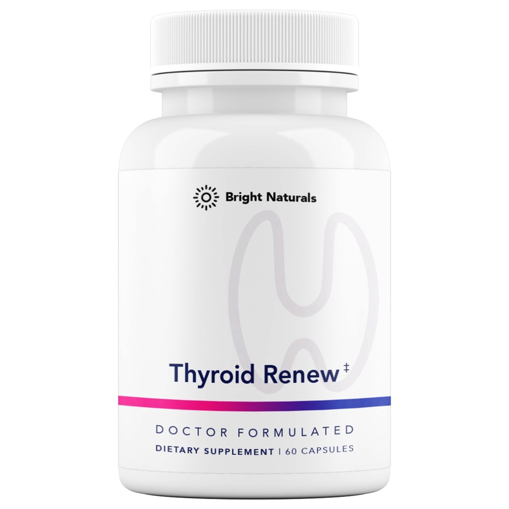 Thyroid Renew Supplemento - Supporto tiroideo per la messa a fuoco e l'energia delle donne con rame di selenio di zinco e Superfood tiroide - Made in the USA, 60 capsule