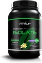 M+S 100% herbacé - hydrolysé Protéine de lactosérum Isolé en poudre sans gluten, absorption rapide, digestion facile, édulcoration de Stevia (Vanilla, 2,05 Lb)