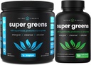 NutraChamps Tropical Super Greens Poudre et Super Greens Capsules