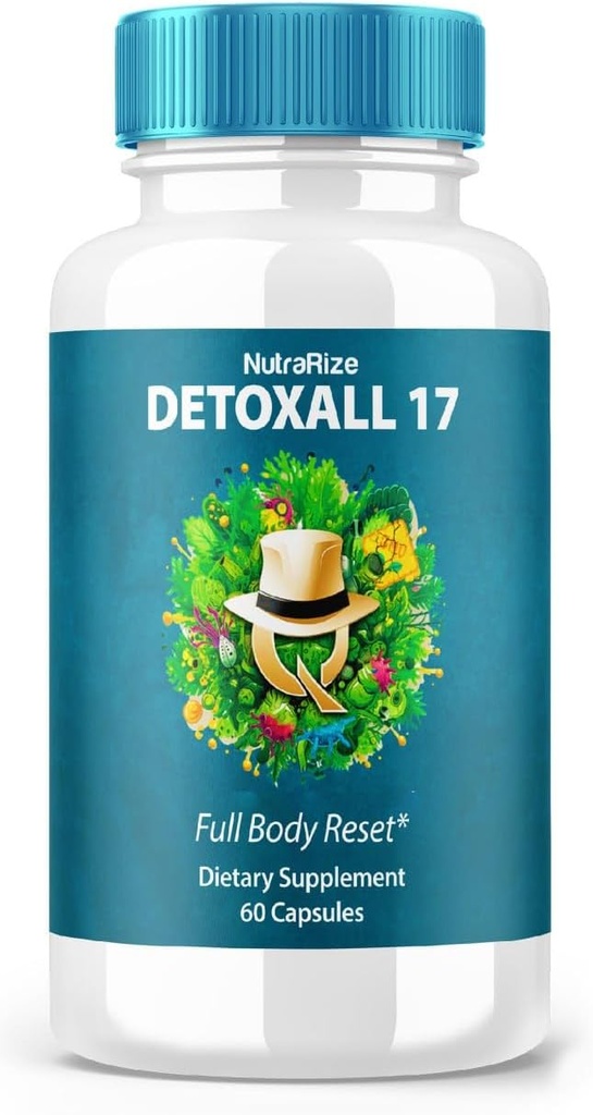 DetoxAll 17 - DetoxAll 17 Full Body Reset, DetoxAll17 Dietary Supplement pour la santé et le bien-être dans l'ensemble, la force maximale des pilules tout naturel pour stimuler l'énergie, Detox All 17 Reviews (60 Capsules)