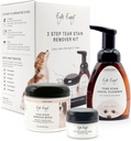 Eye Envy 3 Step Tear Stain Remover Kit für Hunde | Clean, Stain-Free Eyes in 7 Tagen | Enthält: Cleanser 8.45 fl.oz, Wipes 60 Count und Powder 0.5oz | Nicht-irritierend und natürlich