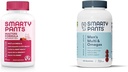 SmartyPants Gummy Multivitamin per le donne 50 e oltre: Omega 3 Fish Oil (EPA/DHA), Methylfolate & Multivitamin per gli uomini, Gummies: Omega 3 Fish Oil (EPA/DHA), Methylfolate, CoQ10