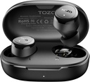 TOZO Wireless Earbuds Build in Mic Clear Calls Ergonomico Leggera Peso Bluetooth 5.3 in Cuffie Cuffie Impermeabile Premium Stereo Sound Ear Buds 30H Playtime con 32 EQ tramite APP