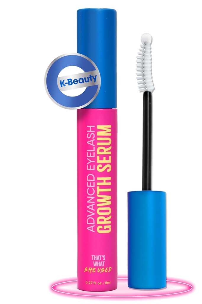 (K-Beauty) Das ist, was sie verwendet fortgeschrittene Wimpernwachstum Serum und Brow Enhancer | Länger, Thicker & Fuller Voluminous Wimpern Serum zu wachsen Lashes | Paraben, Glutenfrei (8ml, 0.27 fl oz)