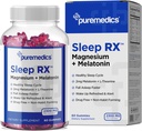 Schlaf-Gummi, ruhig + Schlaf-Unterstützung, 2 mg Melatonin, L-Theanin, Kamille, Lemon Balm, Leidenschaft Blume, Sanfte Schlafhilfe, Erdbeere 60 Count