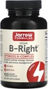 Jarrow Formulas B-Right - Low-Odor Vitamin B-Komplex Formel - Energie & Stoffwechselunterstützung - Fördert Gehirn, Herz & Herz-Kreislauf Gesundheit - 100 Servierungen (Pack von 1)