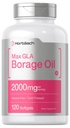 Horbäach Capsules d'huile de fourrage 2000 mg de 120 softgels 320mg de GLA