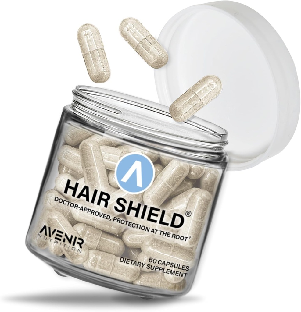 Haar Shield | Haar Haut und Nägel Vitamine für Haarwachstum und stärkere Nägel, Biotin Vitamine mit Calcium & Zink für Frauen und Männer, 60 Kapseln