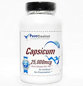 Capsicum 25,000mcg // 200 Capsules // Pure // par PureControl Suppléments