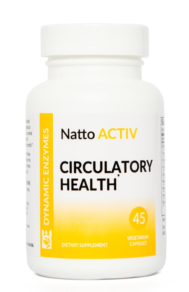 Natto ACTIV – Soutient la santé cardiovasculaire – Nattokinase Plus Serrapeptase & Bromelain - Enzymes systémiques