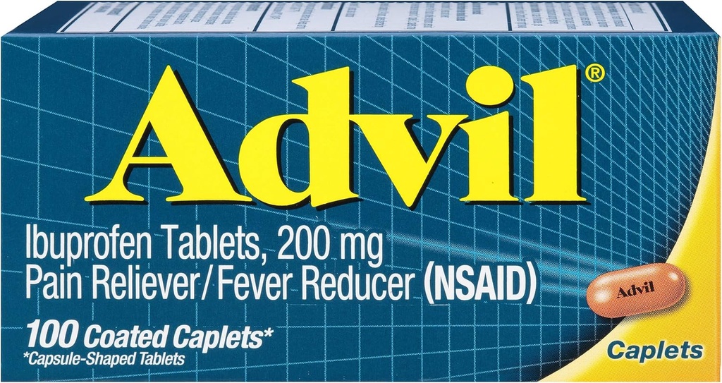 Advil 200mg Caplets 100 Jeder