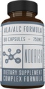 Acetyl L-Carnitin mit Alpha Liponsäure - ALA ALC ALCAR - Alpha Liponsäure mit Acetyl L-Carnitin - 525 mg ALCAR - 225 mg ALA - 90 Kapseln