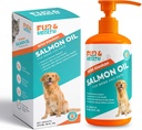 Fur & Health Wild Alaskan Lachsöl mit Omega 3 für Hunde & Katzen - Natural Fish Oil Supplement Gesunde Haut, Shiny Coat & Joint Support - Pure EPA & DHA Formel für Pet Immune Health 16oz