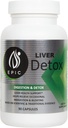 Soutien maximal avec supplément alimentaire de détox de foie Epic Black Label - 90 capsules emballées avec des ingrédients naturels comme l'extrait d'artichaut, le chardon de lait, le curcuma, le fer et le calcium