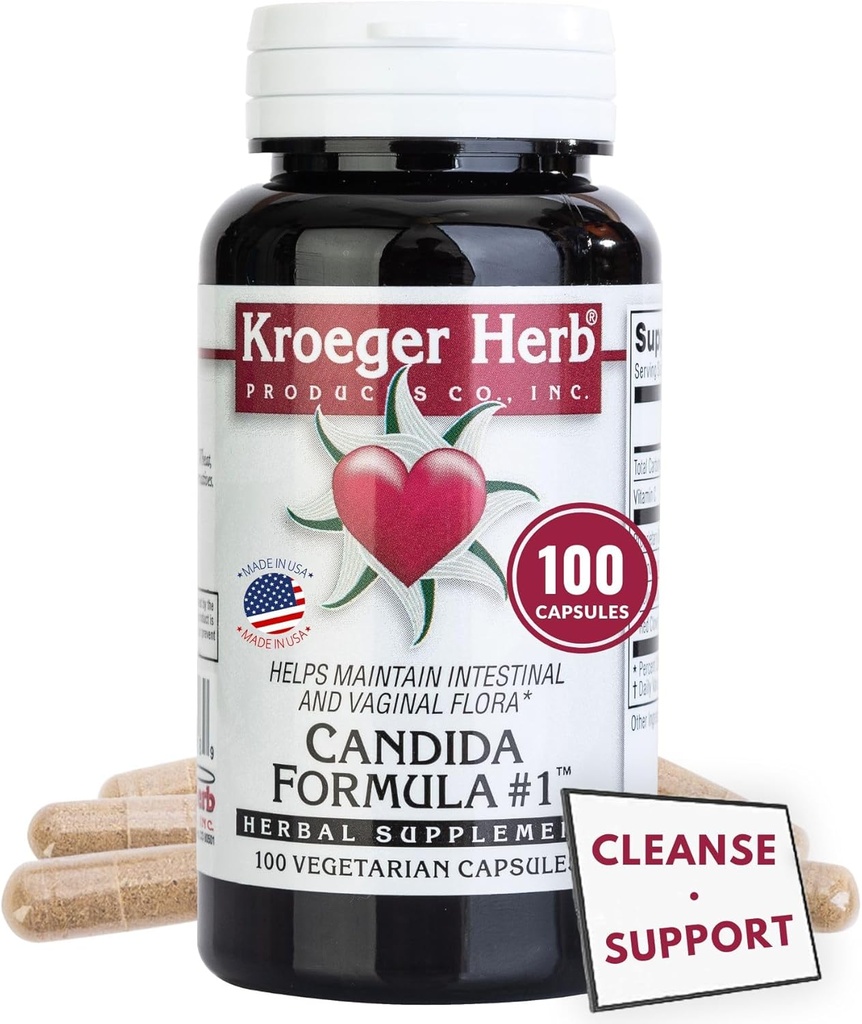 Kroeger Herb Candida Formel Nr. 1 Kapseln, 100 Zähler