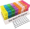 Monatliche Pille Organizer 2 Mal pro Tag, 30 Tage ein Monat Pille Box AM/PM, Wöchentliche Pillenhalter Pille Fall für Vitamine, Fischöl, Nahrungsergänzungen & Medikamente