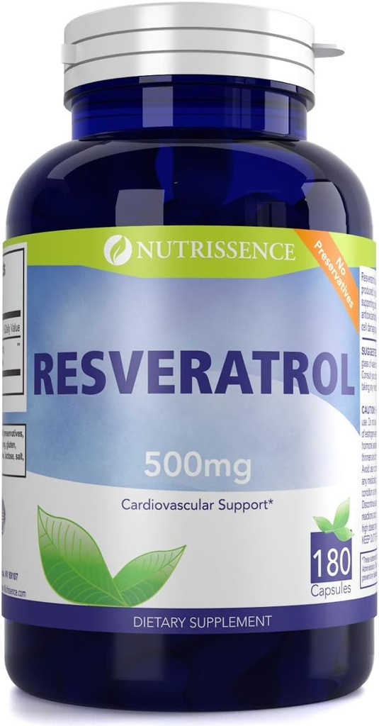 Resveratrol 500mg 180 Kapseln 90 Portionen von 1000mg oder 60 Portionen von 1500mg