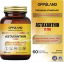 Astaxanthin 12mg | 60 Softgels | Unterstützt Gelenk-, Herz-, Haut- und Muskelgesundheit