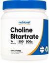 Nutricost Pure Choline Bitartrate Pulver 500 Gramm