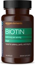 Elementi Vegan Biotin 5000 mcg - Capelli, Pelle, Unghie, 130 Capsule (4 mesi di fornitura) (Packaging può variare)