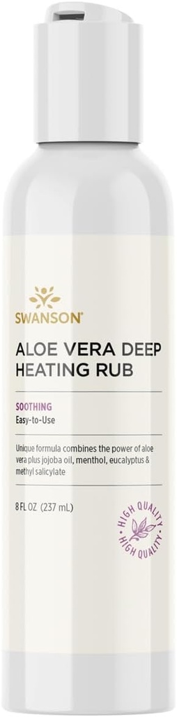 Swanson Aloe Vera Profonda Riscaldamento Rub 8 fl Ounce (237 ml) Gel