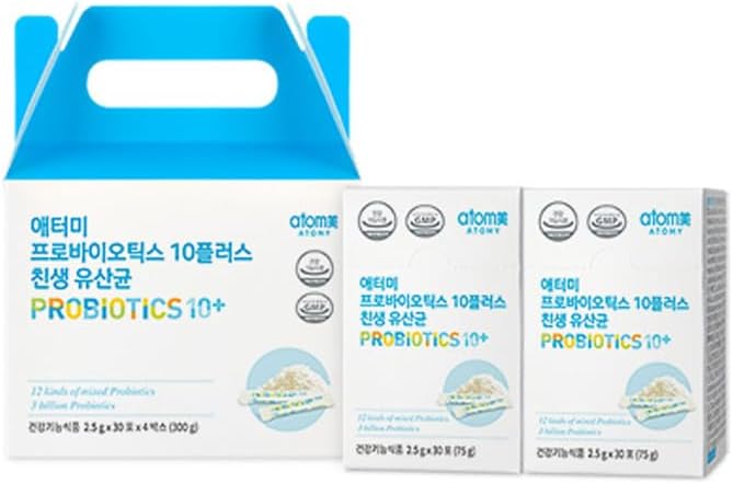 Probiotici del prodotto della salute coreana10+ per le donne e gli uomini per aiutare a mantenere buona Flora 300g(2.5gx120) - mangiare 1pack per giorno