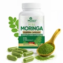 MOGO Moringa Kapseln -180 Ct| Boost Energy, Immune, Gut, Joint Support | Hergestellt mit Pure Organic Moringa Powder Organic Kapseln | Made in USA | Antioxidantien Rich Complete Green Superfood Supplement