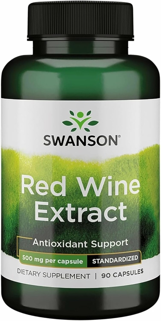 Swanson Rotwein Extrakt 500 Milligramme 90 Kapseln