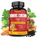Estratto di curcumina curcuma - 90 Contenitori 3 mesi di alimentazione - Blended Ashwagandha, Moringa, Ginger & More - Immunità, Joint, Digestive & Wellness Support