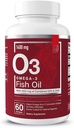 Wesentliche Elemente Omega-3 Fish Oil Supplement mit EPA & DHA | Fettsäuren für Immun-, Herz- und Kognitive Unterstützung | 60 Softgels