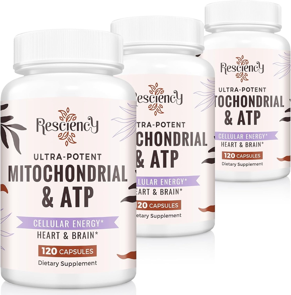 2326 MG compléments mitochondriaux avec ATP, vitamines, CoQ10 et PQQ, plus efficace que la créatine HMB et l'oxyde nitrique, énergie, endurance, force, récupération et muscle, biologique, 360 capsules