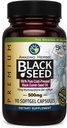 Erstaunliche Kräuter kaltgepresstes Schwarzes Seedöl 500mg - 90 Softgels2