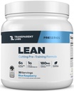 Transparent Labs Lean Pre-Workout - Recomposition du corps Pré-entraînement pour les hommes et les femmes avec acétyl L-Carnitine, Beta Alanine Powder, et PurCaf poudre de caféine biologique - 30 portions, framboise bleue