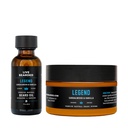 Cuscinetto vivo olio e burro Grooming Kit - Made in USA - All-Natural Ingredienti con Shea, Argan, Jojoba - Supporto per la crescita | Legend Scent - Sandalo, Vanilla