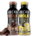 Jocko Fuel Mölk RDT Protein Shakes Bundle - Crème de chocolat et banane (24 Pack Total)