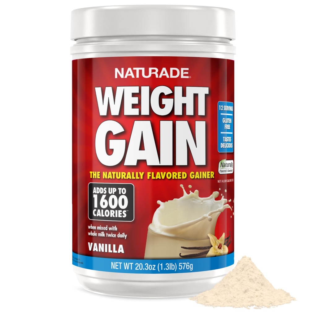 Naturade Peso guadagno nutrizione istantanea Bere Mix, Vanilla ,20.3 Ounce