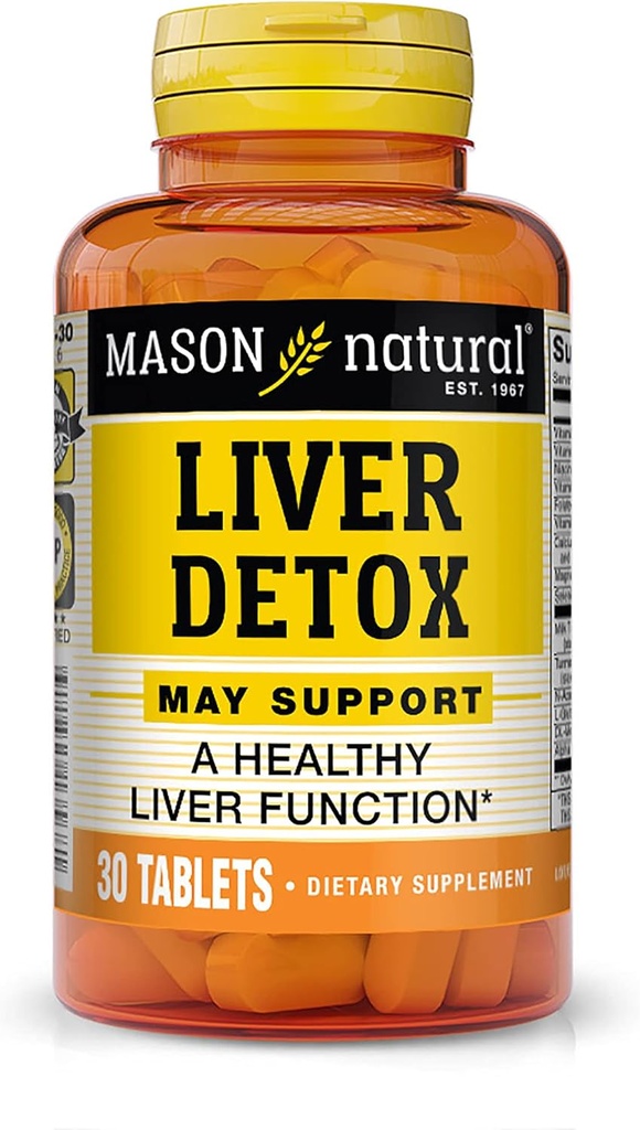 Mason Vitamins Liver Detox Tabletten, 60 Zähler