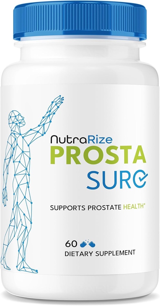 NutraRize Prostasure Capsule - Official Prosta Sure Pills for Prostate Heath, All Natural Support Formula for More Control & Overall Well-Being, Pastillas Review (60 capsule)