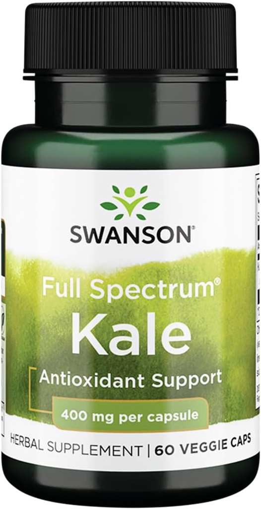 Swanson Full Spectrum Kale 400 Milligramme 60 Veg Kapseln