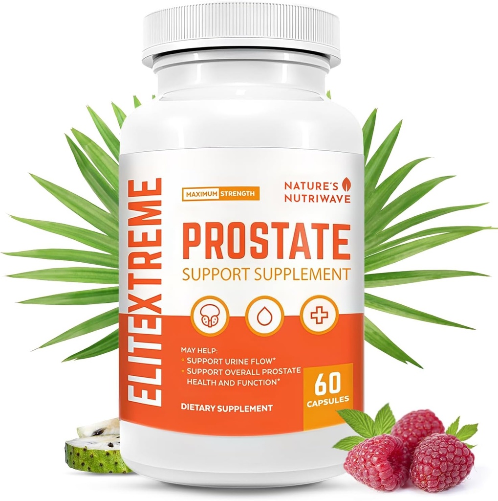 EliteXtreme complément de santé - formule naturelle avec sciage Palmetto, stérols de plantes, zinc, et vitamines.
