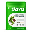 OZiva Bio Pflanzenprotein Pulver | 500 Gm | (30g Vegan Protein - Pea Protein a, Brown Rice Protein & Quinoa, Soy Free) für jeden Tag Fitness, Boosts Immunity, Unflavored (1.1 lb)