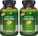 Ginkgo Biloba – 60 Liquid Soft-Gels – Brain, Focus & Circulation Support - 2 Pack