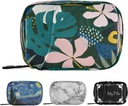 Naanle Hawaiian Palm Blatt Blume Pille Box 7 Tage Pille Fall Reisen Pille Organizer Tasche mit Reißverschluss Portable Weekly Case Compact Größe für Vitamin Supplement Halter