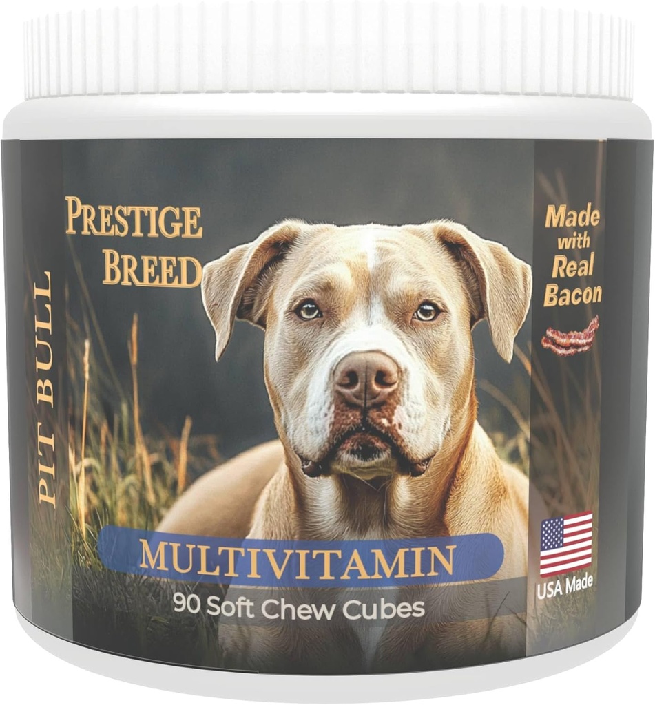 Multivitamine, Balanced Nutrition für Ihren Pit Bull, 90 Count, Made in USA mit Real Bacon